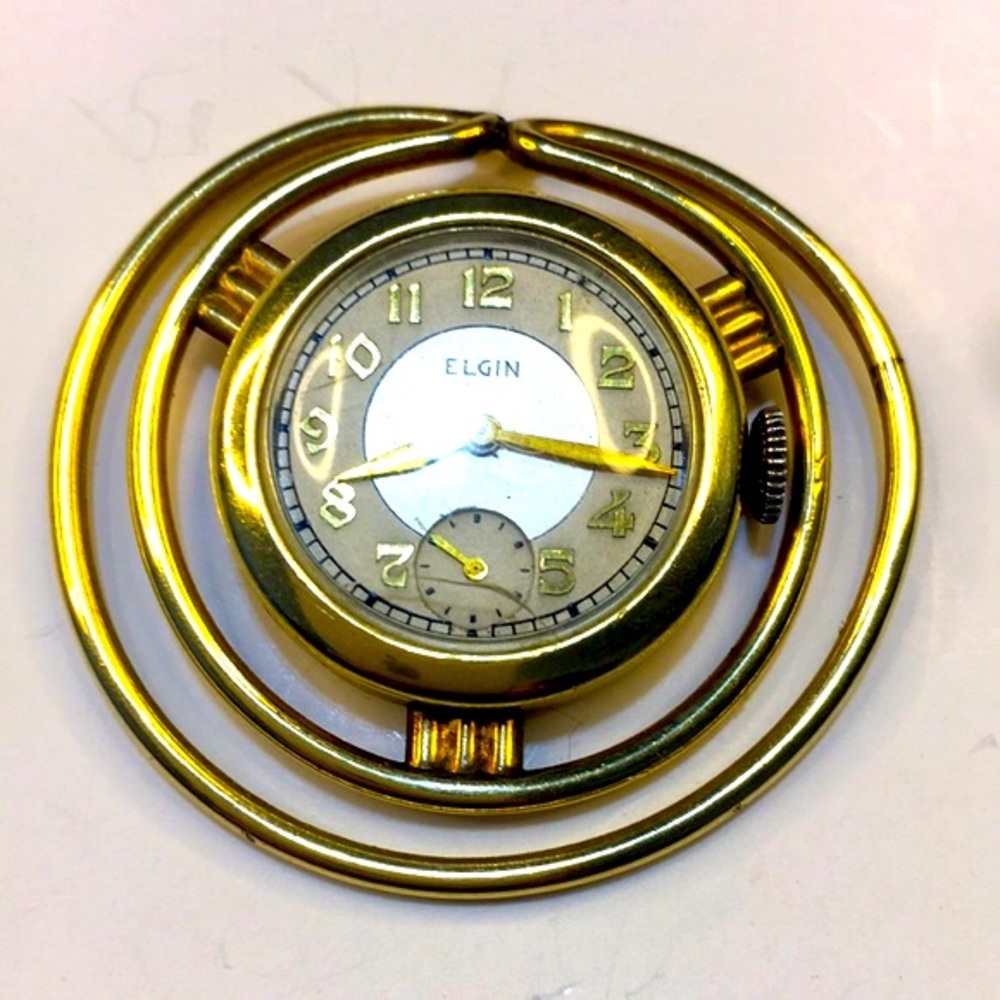 ELGIN 7 JEWELED 10k GOLD FILLED JEWELERS CREATION 6930768 - 36733185 RUNS 100%